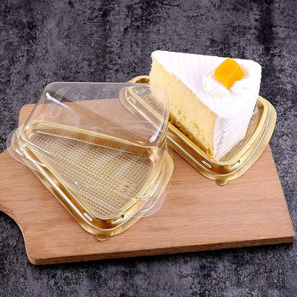 100pcs Triangle Cake Boxes for Bakery Packaging Pastry Gift Boxes for Parties