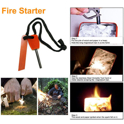 Outdoor Emergency Survival Equipment Set for Hiking Camping Disaster Prep Use