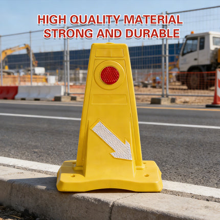 Reflective Traffic Divider Post Lane Separator Direction Arrow Roadwork Durable