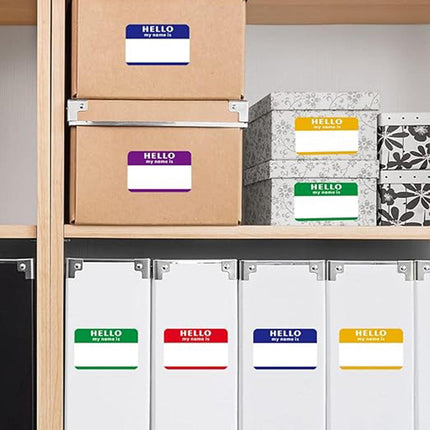 300Pcs Cartoon Name Labels Colourful Stickers for School Supplies and Personalisation