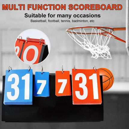 Multi-Function Foldable Detachable Scoreboard for Sports Games Training Matches