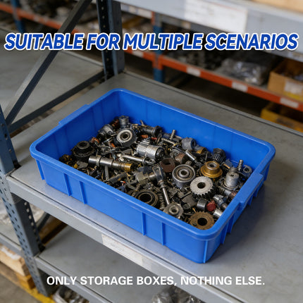 Rectangular Hardware Tool Box Large Capacity Storage Organizer for Garage Use