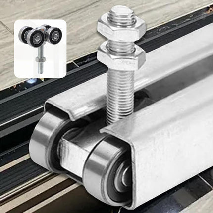 C50 Heavy Duty Sliding Door Roller Track Rail Pulley Bearing Steel Hanger Wheel