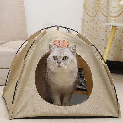 Folding Camping Pet Tent for Cats Puppy Bed Indoor Cat Nest Dog Cave Style House