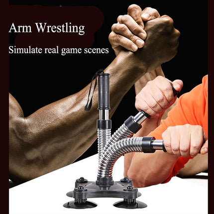 Arm Wrestling Trainer Wrist and Forearm Strength Exerciser Spring Resistance Device