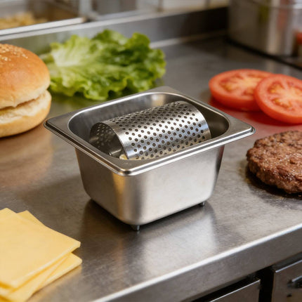 304 Stainless Steel Butter Roller with Collection Tray