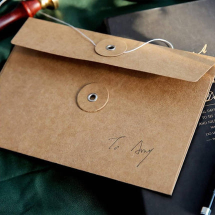 Kraft Paper String Tie Envelopes 3 Size Options