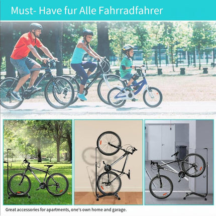 L Display Bike Parking Stand Vertical Adjustable Hook