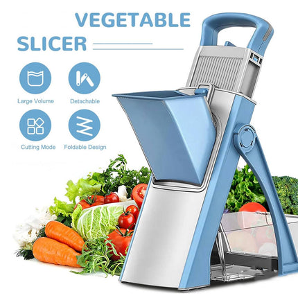 Multi Functional Vegetable Cutter Mandoline Slicer Dicer Stainless Steel Blades