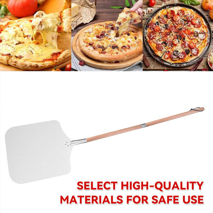 Detachable Aluminum Pizza Peel Wooden Handle 12 Inch