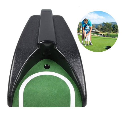 Automatic Golf Ball Returner Electric Putting Practice Trainer Return Turf Base