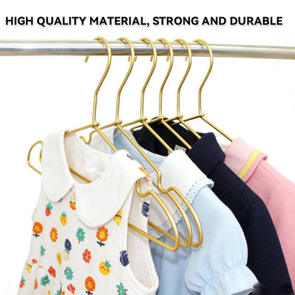 Gold Aluminum Small Clothes Hangers 30 Pack Compact