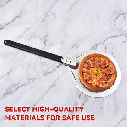 Perforated Round Pizza Turning Peel 7 8 9 Inch