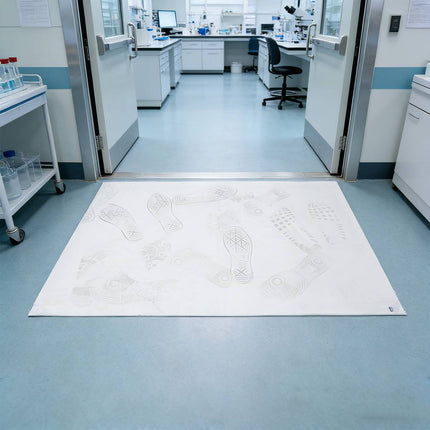 Sticky Dust Floor Mats 10 Pack 115 x 65cm White Peel Sheets
