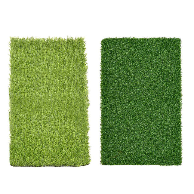 Artificial Synthetic Grass Lawn Realistic Fake Turf Garden Outdoor Decor Set