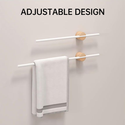 Minimalist Adjustable No-Drill Extendable Towel Rail for Bathroom Home Organizer
