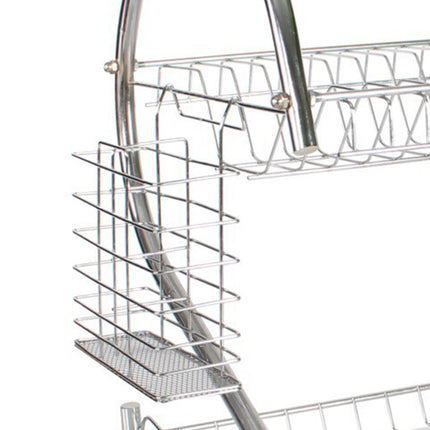 2 Tier Dish Drying Rack Kitchen Countertop Tableware Storage Organizer Holder