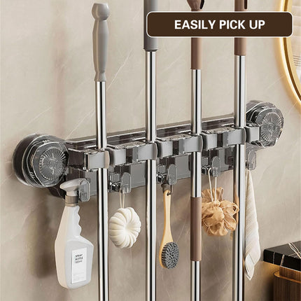Wall-mounted Mop Fixing Rack Universal Model Strong Suction Cup Bathroom Rack