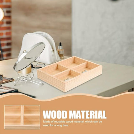 Wooden Jewelry Display Trays 5pcs Bracelet Storage Organizer for Rings Earrings