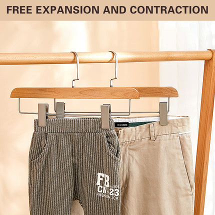 10PCS Home Trouser Rack Hanging Pant Clips Clothing Organizer Wardrobe Hanger