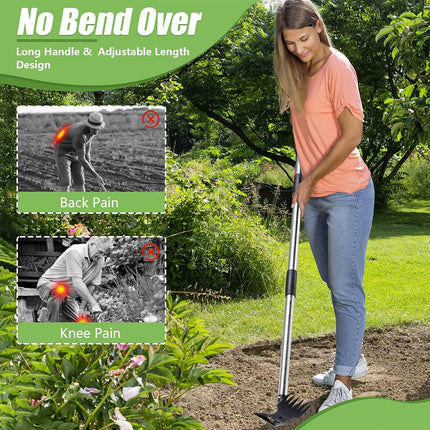 MultiFunctional Hoe Weeder Garden Tool Heavy Duty Durable for Yard Lawn Grooming