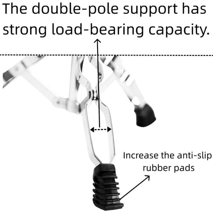 Drum Stand Adjustable Lifting Snare Practice Pad Tripod Aluminium 47-65cm