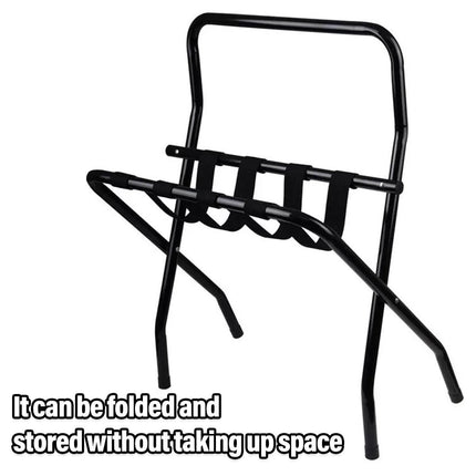 Stainless Steel Foldable Luggage Rack Portable Storage Stand for Suitcase Travel
