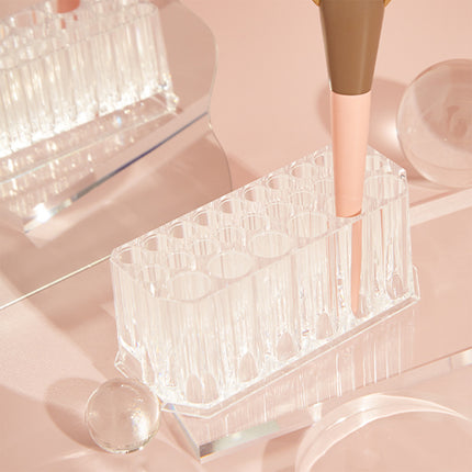 Makeup Brush Holder Cosmetic Organiser with 26 Slots Acrylic Pen Holder Durable