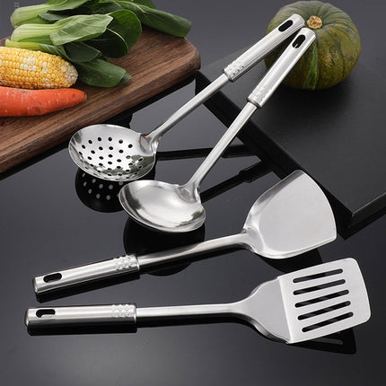 4PCS Kitchen Utensils Set Stainless Steel Cooking Tools Cookware Spoon Turner