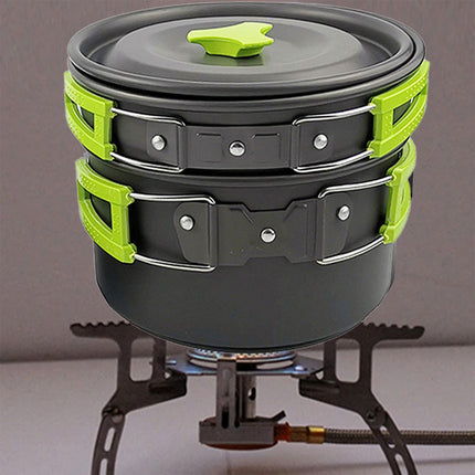 Portable Outdoor Camping Cookware Set for Hiking Picnics Backpacking Travel Use