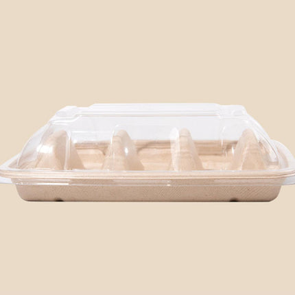 50PCS Taco Box Disposable Paper Tray Food Serving Holder Takeout Party Catering