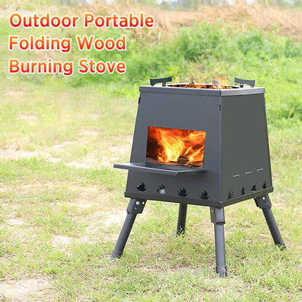 Camping Cassette Stove Portable Windproof Folding Gas Burner For Outdoor BBQ