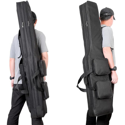 130cm Big Belly Fishing Tackle Bag Rod Storage Carry Case Outdoor Fishing Bag