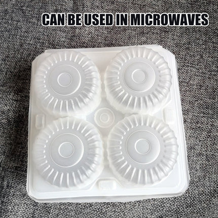 100PCS Disposable Food-Container 4/6 Grids Easy to Stack for Takeaway Box Meal