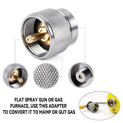 4PCS Gas Furnace Interface Converter Leak Proof for Camping Stoves Lights Grills