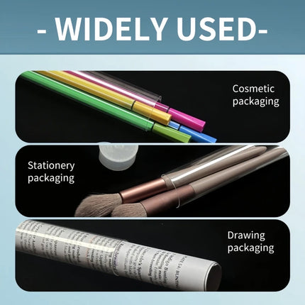 20PCS Transparent Plastic Packaging Tubes Durable for Oil Painting Artwork Use