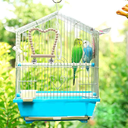 Bird Chew Toys Wooden Color 9-Piece Set Swing Hanging Bridge for Parrots AUS