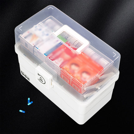 Household Medicine Box Large Capacity First Aid Storage Home Medical Organiser