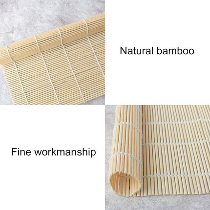 Bamboo Sushi Curtain Rolling Mat Non-Stick for Sushi Making Easy to Clean