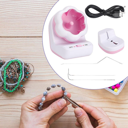 Electric Automatic Beading Machine DIY Jewelry Making Tool Efficient Threading