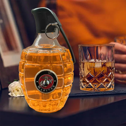 Creative Whiskey Bottle Clear 300ml Home Bar Decor Whiskey Lovers Gift Leak Proof