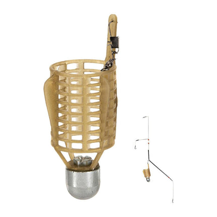 4PCS Fishing Bait Cage Nest Feeder Trap Durable Mesh Basket for Carp Fishing