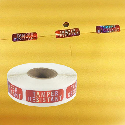 5 Rolls Tamper Proof Label Laser Self Adhesive Sealing Stickers for Security