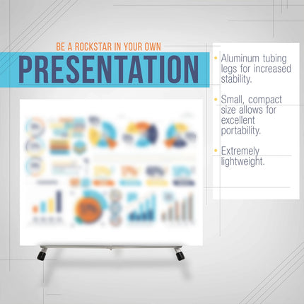 Foldable Retractable Portable Metal Easel Sketch Display Stand Stable Adjustable