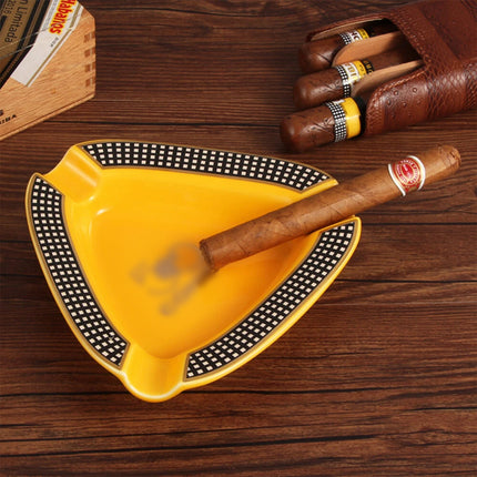 Cigar Ashtray Portable Ceramic 3 Cigars Ash Tray Tobacco Cigarette Gadgets Home