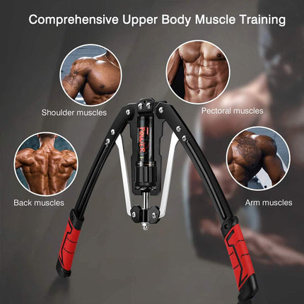Hydraulic Arm Strengthener Mens Arm Strength Bar Home Exercise Fitness Grip