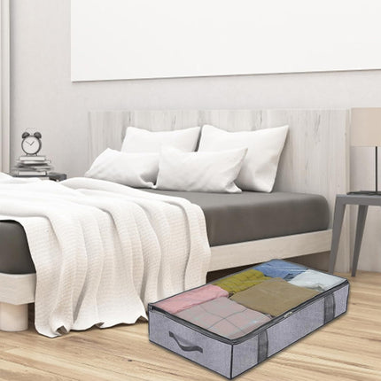 2PCS Clothes Under Bed Storage Bag Wardrobe Dustproof Moisture-proof Organizer Bag