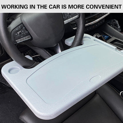Car Steering Wheel Tray Table Coffee Holder Laptop Stand Sturdy Eating