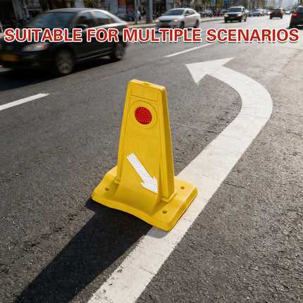 Reflective Traffic Divider Post Lane Separator Direction Arrow Roadwork Durable