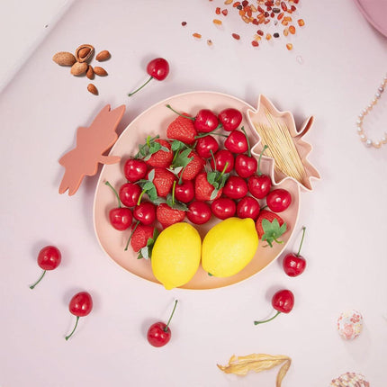 4pcs Fruit Plate Set for Home Living Room Snacks Candy Tray Decorative Use